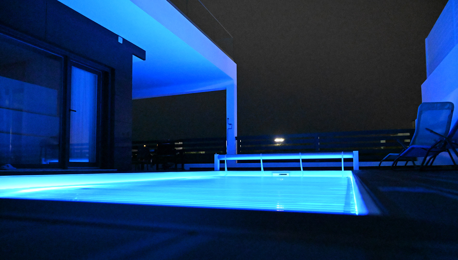 pool at night