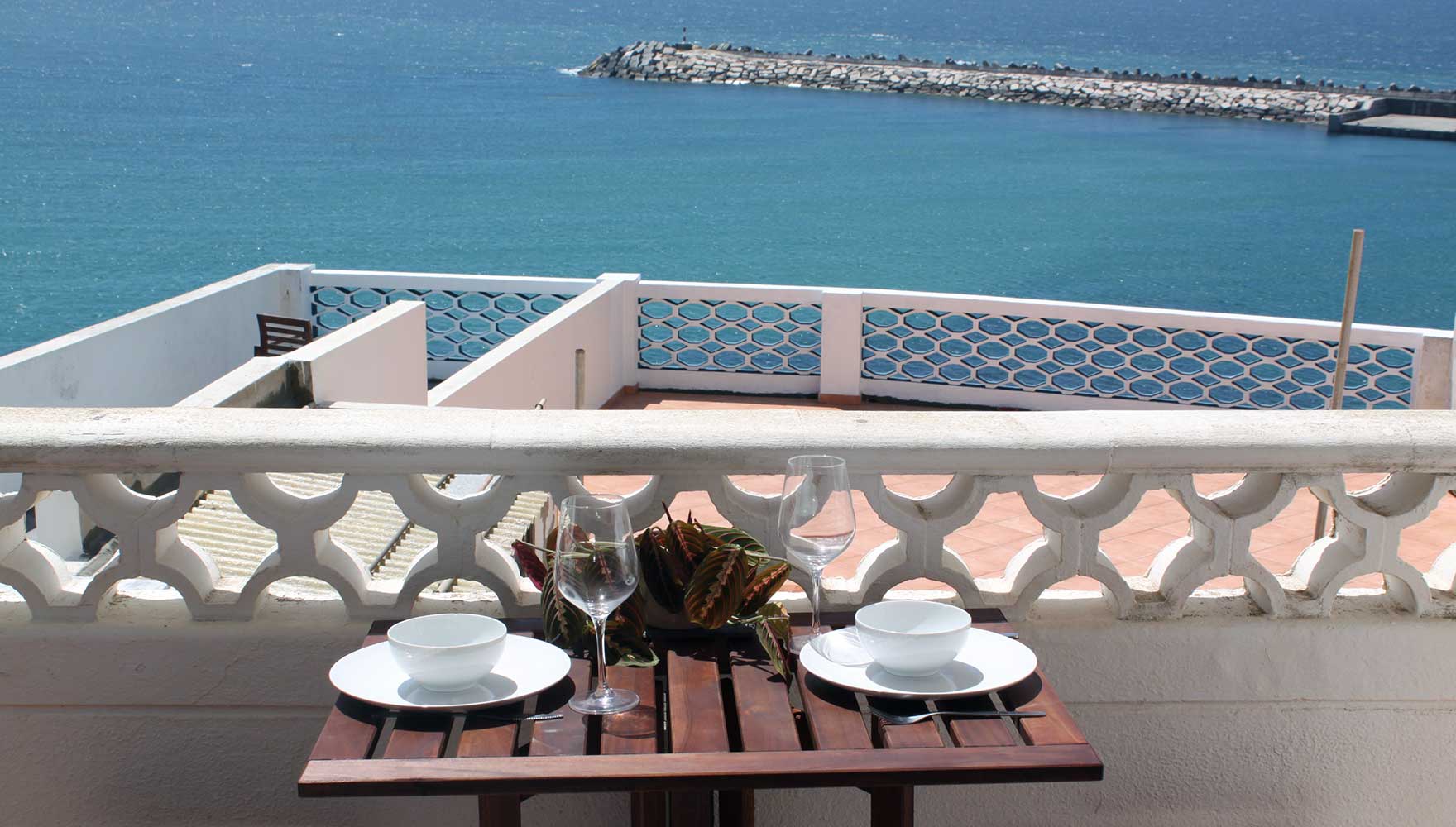 view from the balcony