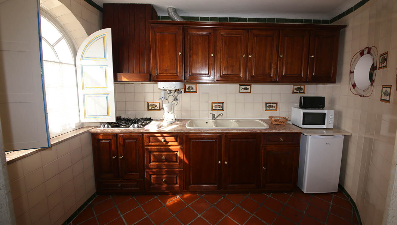 one of the courtyard villas - kitchen